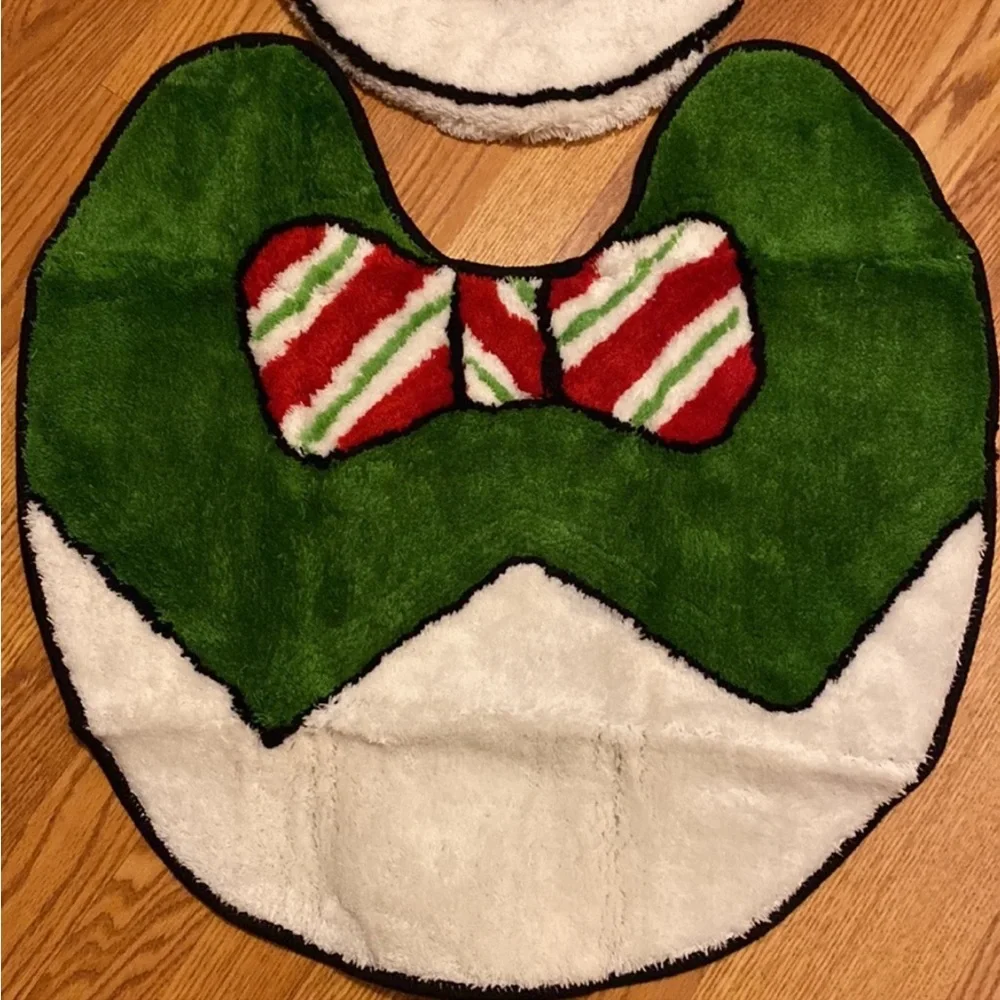 Avon Snowman Toilet Seat Cover and Rug 🎄🎄🎄2008